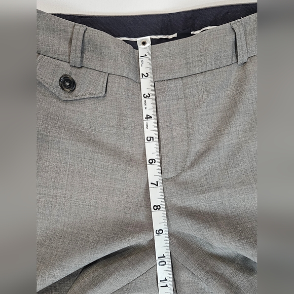 Banana Republic Dress Pants Womens Size 2 Gray Harrison Fit Stretch‎ Wool Blend - Picture 5 of 10